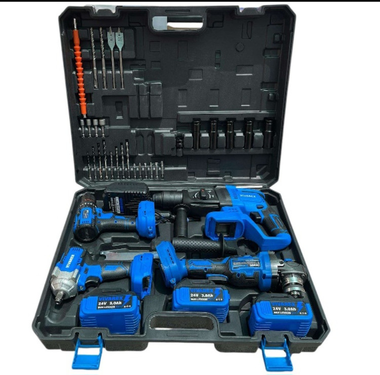 کیت شارژی ۲۰ ولت ویوارکس مدل VR2404_BCK مجموعه ۴ عددی